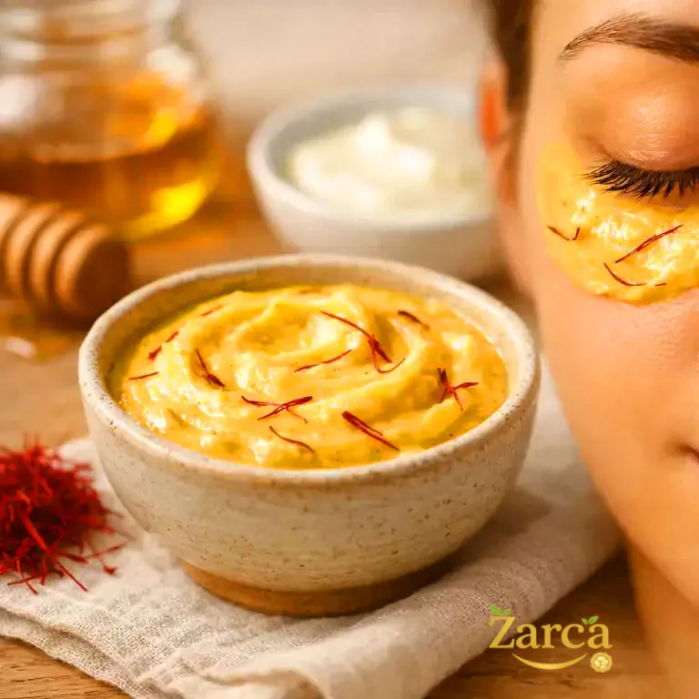 ماسک زعفران برای دور چشم